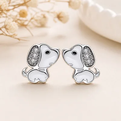 Cute dog animal stud earrings — product image 1