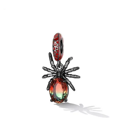 Spider pendant charm for bracelet in sterling silver — product image 1