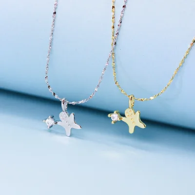 Sparkling Gingerbread man pendant necklace — product image 1